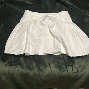 white tennis skirt